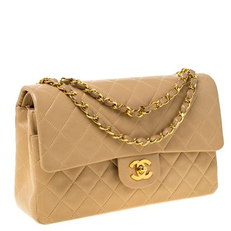 pochette chanel beige|chanel leather purses.